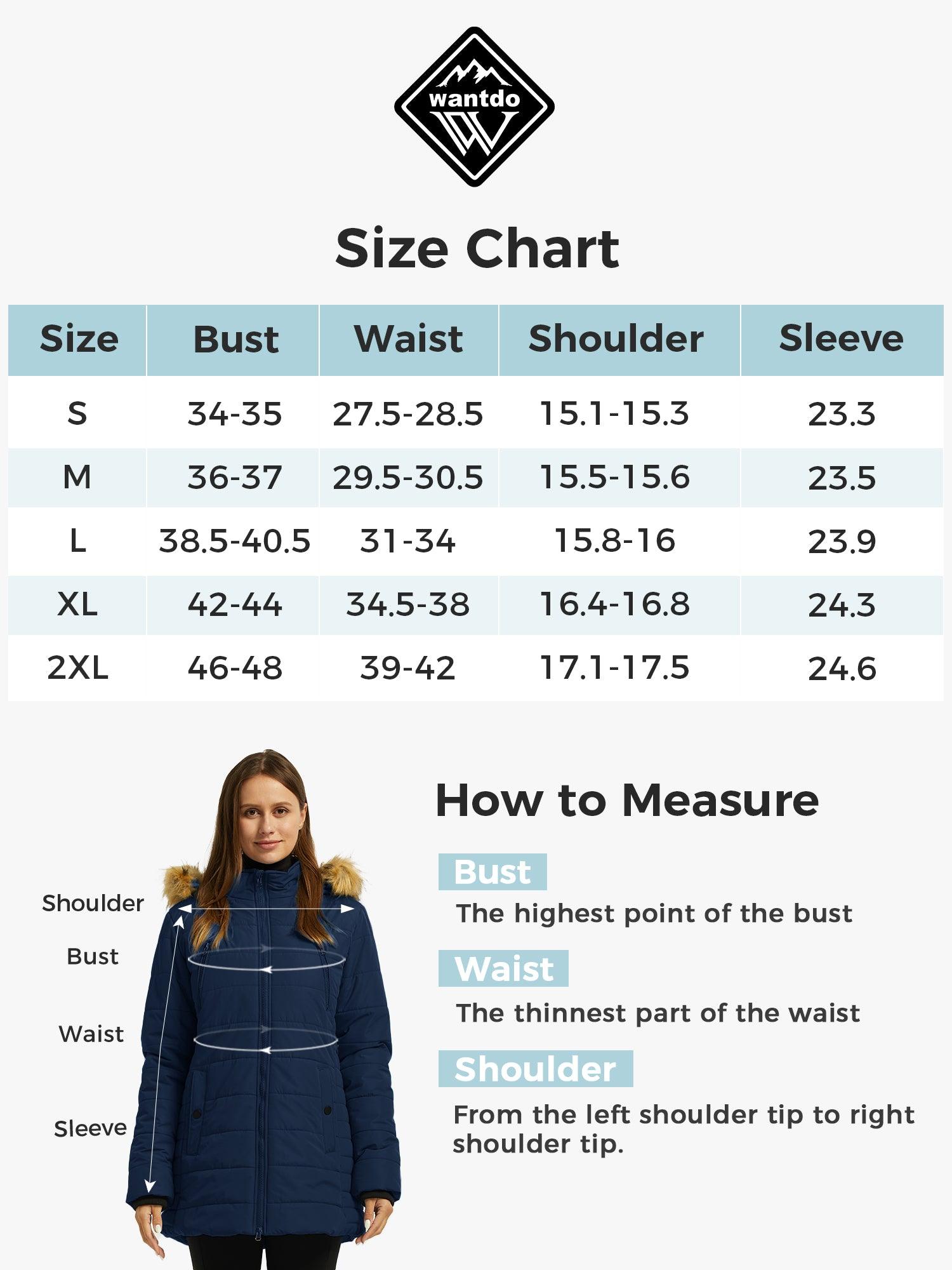 women's plus size puffer coats-Women'S plus Size Puffer Coats Quilted Puffer Jackets Waterproof Snow Coats Navy XL-shopluxelook.store