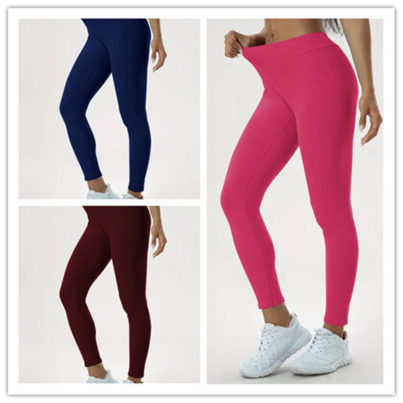 women's yoga pants-Women's Yoga Pants High Waist Lift High Elastic Tight Fitness Trousers-shopluxelook.store