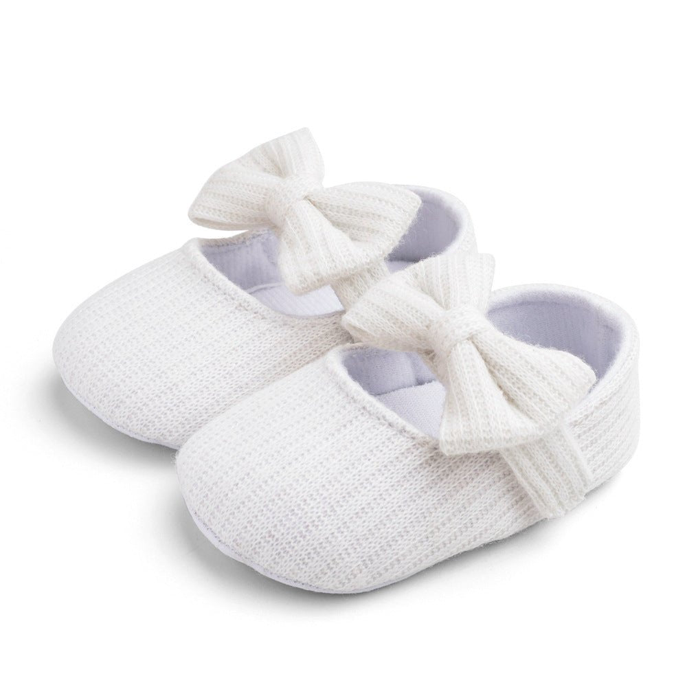 wool flower baby princess shoes-Wool Flower Baby Soft Sole Walking Shoes-shopluxelook.store